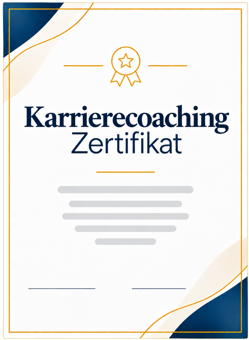 Teilnahmezertifikat für dein Karrierecoaching von IBPE