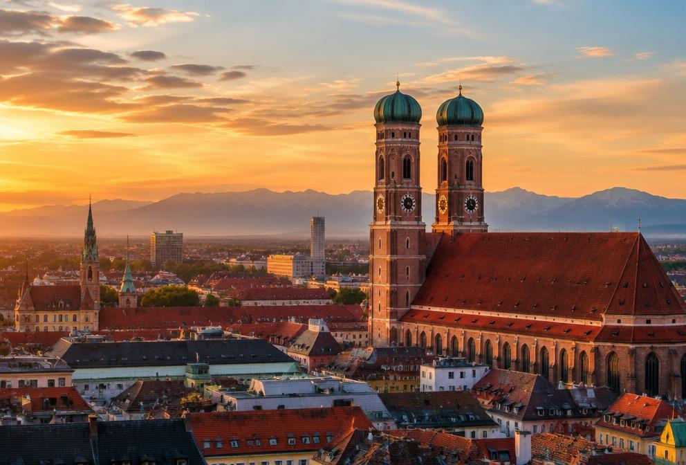 München – Frauenkirche über den Dächern